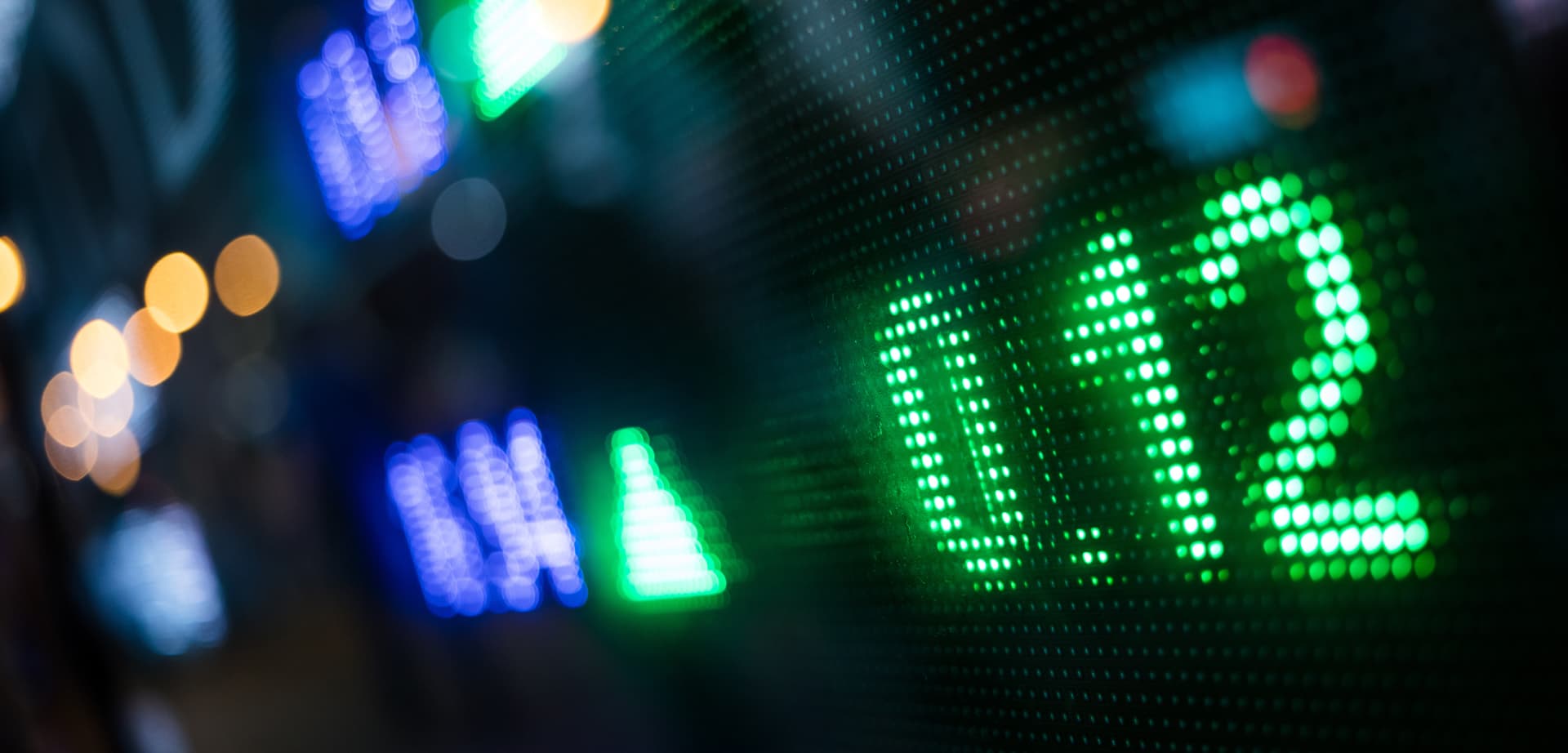 Image of stock market sign