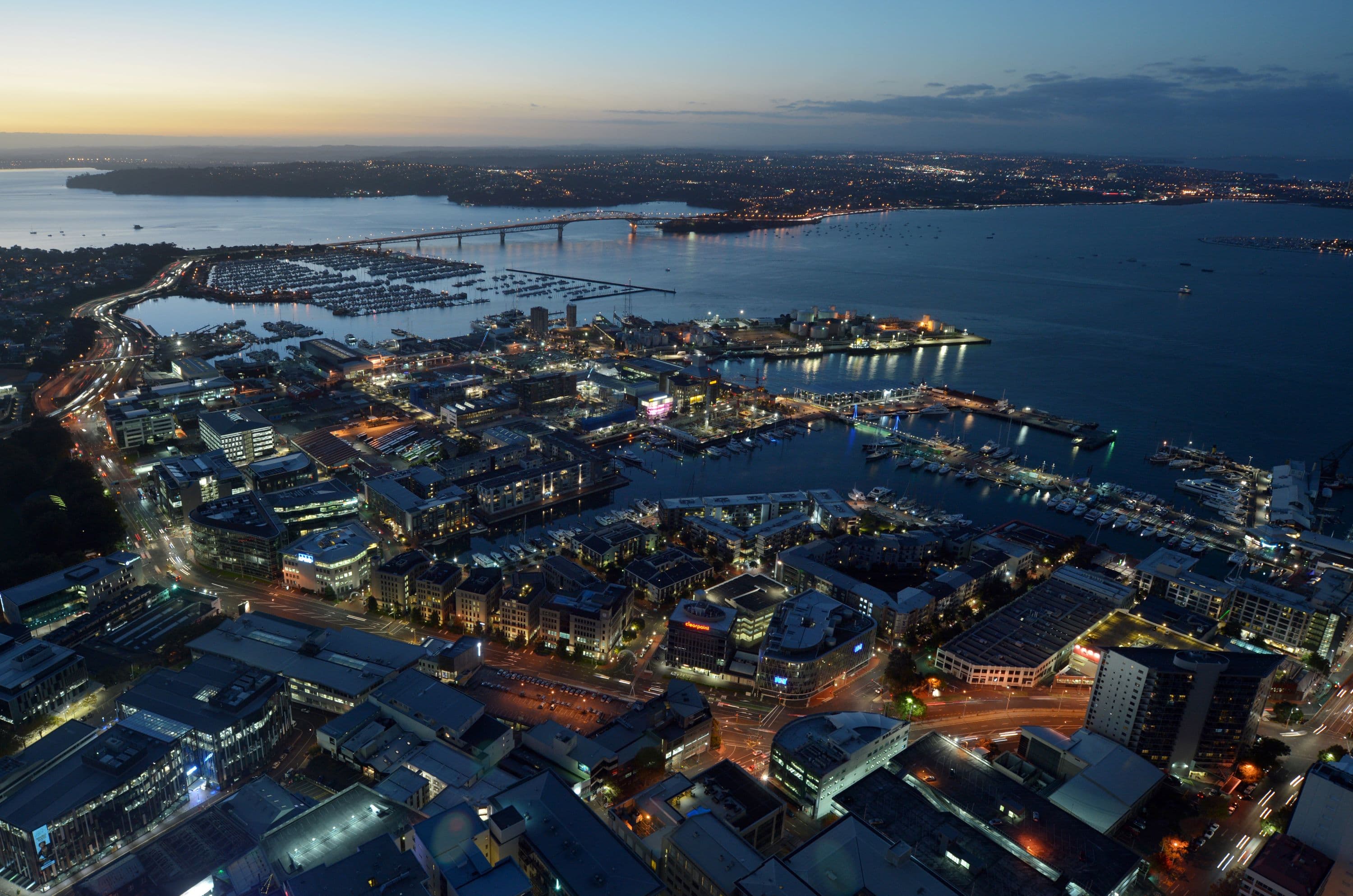 Auckland at night